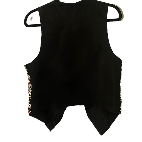 Disney Mickey & Minnie Mouse Vintage 90s Hearts Pattern 3 Button Up Vest Top S/M - Picture 9 of 13